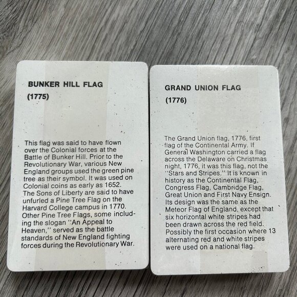Vintage Bicentennial U.S. Flags Playing Cards Set of Six Decks 1776-1976 - Picture 3 of 11